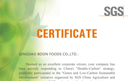 GREEN AND LOW-CARBON SUSTAINABLE DEVELOPMENT AWARD